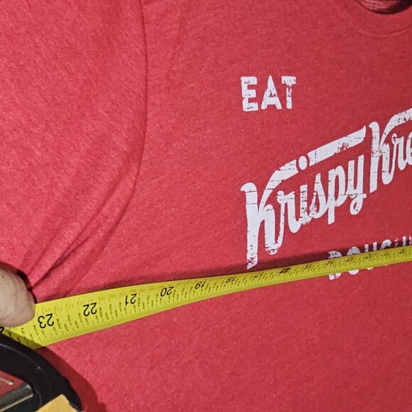 KRISPY KREME Red T-Shirt Mens XL 'Eat Krispy Kreme Doughnuts' Soft Material - Picture 8 of 8